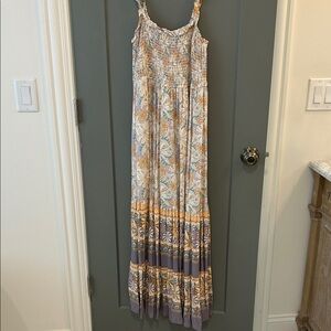 Be cool Floral Maxi Dress with Straps size large